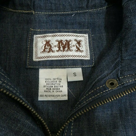 SALE VINTAGE AMI DENIM JEAN COAT - Picture 5 of 5